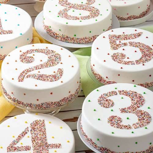 Predložak za torte Algon 25 cm Brojevi 4 (36 Jedinice) Cijena