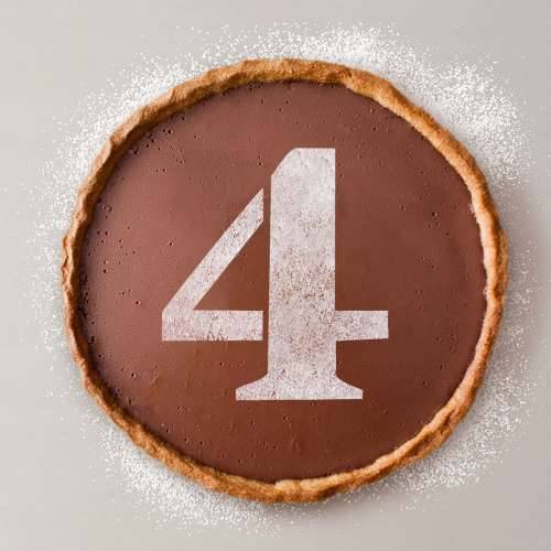 Predložak za torte Algon 25 cm Brojevi 4 (36 Jedinice) Cijena