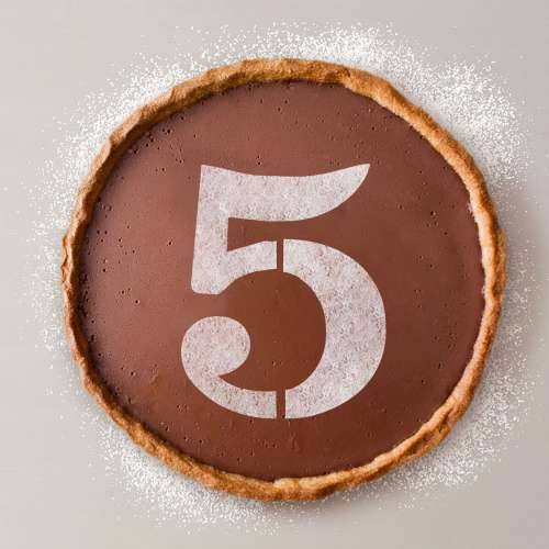 Predložak za torte Algon 25 cm Brojevi 5 (36 Jedinice) Cijena