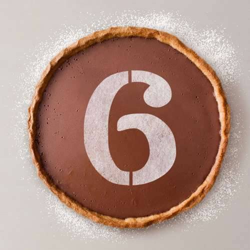 Predložak za torte Algon 25 cm Brojevi 6 (36 Jedinice) Cijena