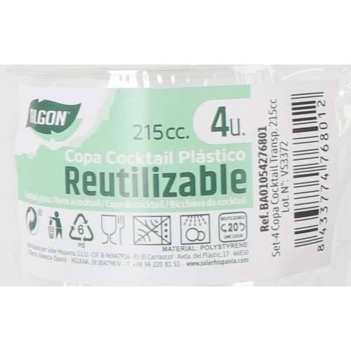 Čaša za koktel Algon 215 ml 4 Dijelovi (24 kom.) Cijena