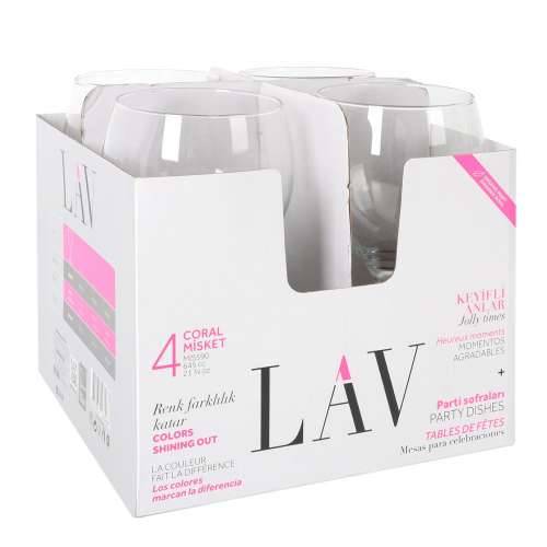 Čaša za koktel LAV 645 ml 9,4 x 20 cm 4 Dijelovi (6 kom.) Cijena