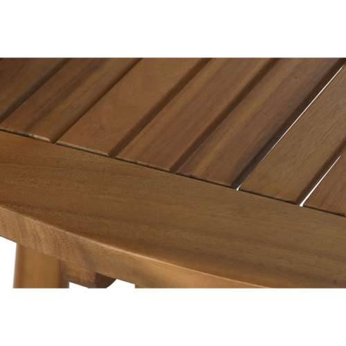 Blagavaonski stol Home ESPRIT Smeđa Prirodno Drvo akacije 110 x 110 x 74 cm Cijena