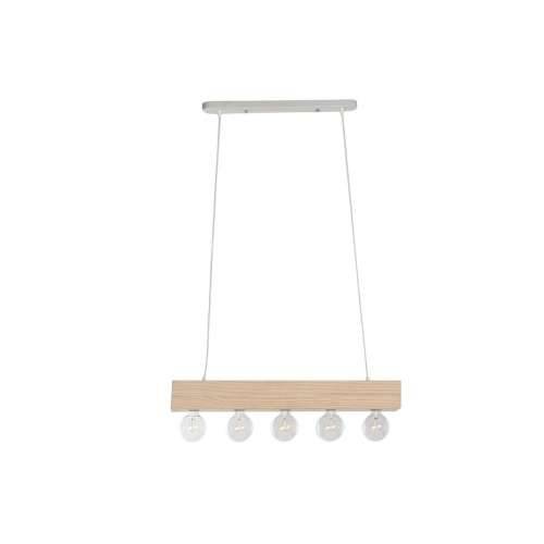 Stropna svjetiljka Home ESPRIT Bijela Crna Svijetlo smeđi Drvo 50 W 80 x 10 x 30 cm Cijena