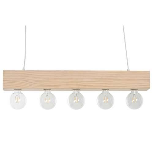 Stropna svjetiljka Home ESPRIT Bijela Crna Svijetlo smeđi Drvo 50 W 80 x 10 x 30 cm Cijena