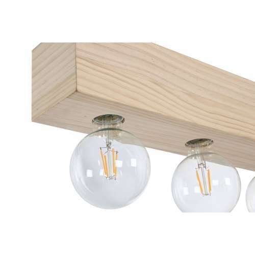 Stropna svjetiljka Home ESPRIT Bijela Crna Svijetlo smeđi Drvo 50 W 80 x 10 x 30 cm Cijena