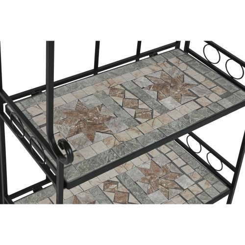 Polica Home ESPRIT Crna Pisana Keramika Željezo 3 Police 54 x 29 x 121 cm 58 x 31,5 x 117 cm Cijena