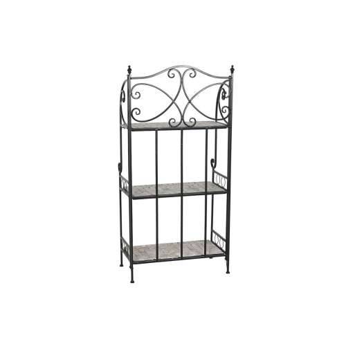 Polica Home ESPRIT Crna Pisana Keramika Željezo 3 Police 54 x 29 x 121 cm 58 x 31,5 x 117 cm Cijena