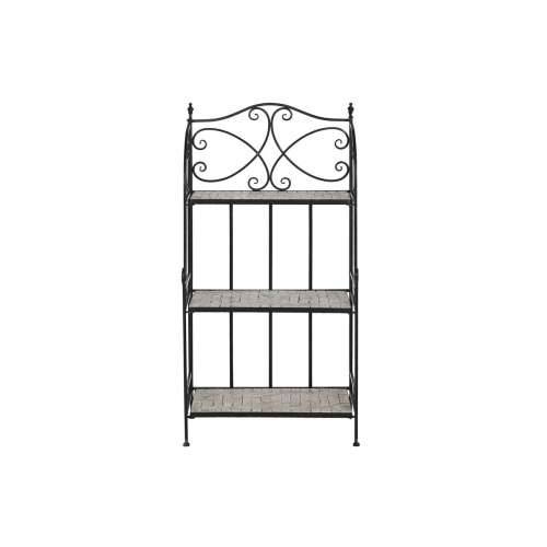 Polica Home ESPRIT Crna Pisana Keramika Željezo 3 Police 54 x 29 x 121 cm 58 x 31,5 x 117 cm Cijena
