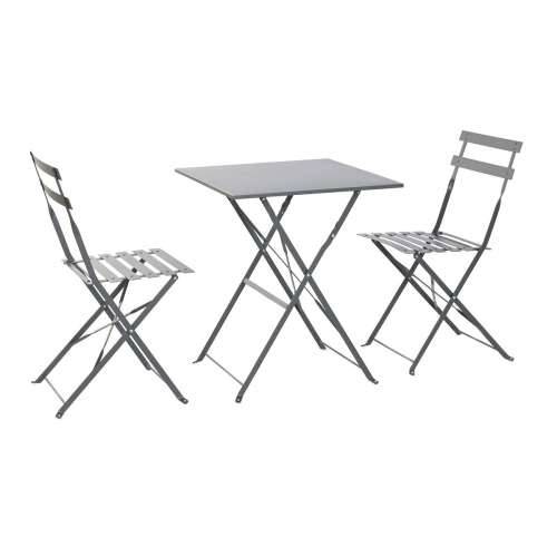 Komplet stola i 2 stolice Home ESPRIT Siva 60 x 60 x 71 cm Cijena