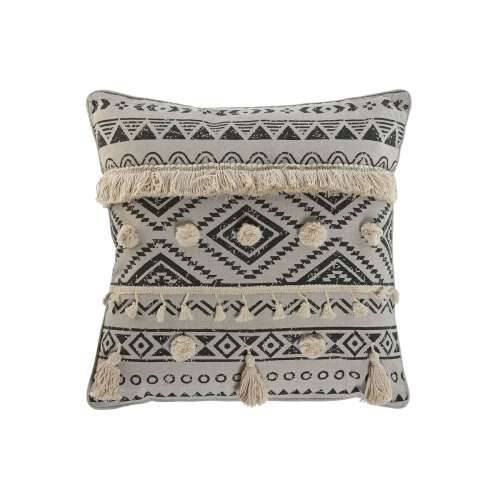 Jastuk Home ESPRIT Bijela Crna Boho 45 x 8 x 45 cm Cijena