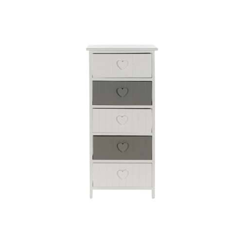 Ormarić s ladicama Home ESPRIT Bijela Siva 40 x 29 x 90 cm Cijena