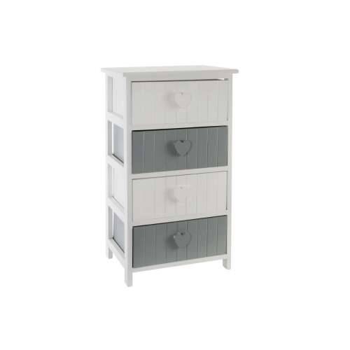 Ormarić s ladicama Home ESPRIT Bijela Siva 40 x 29 x 73 cm Cijena