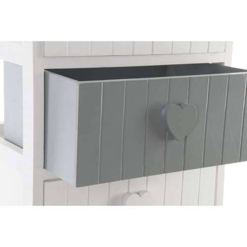 Ormarić s ladicama Home ESPRIT Bijela Siva 40 x 29 x 73 cm Cijena