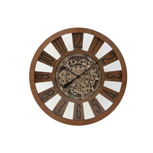 Zidni sat Home ESPRIT Prirodno Drvo Metal 80 x 9,5 x 80 cm Cijena