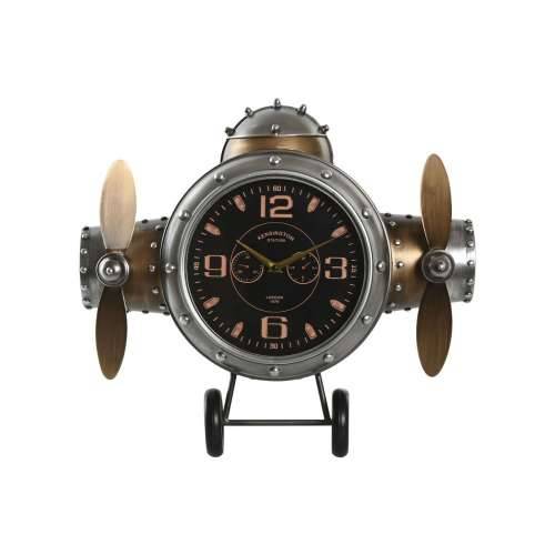 Zidni sat Home ESPRIT zlatan Srebrna Metal Avion Vintage 50 x 10,5 x 49,5 cm Cijena