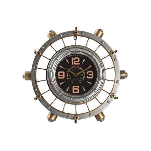 Zidni sat Home ESPRIT zlatan Srebrna Željezo Vintage 48 x 11 x 44,5 cm Cijena