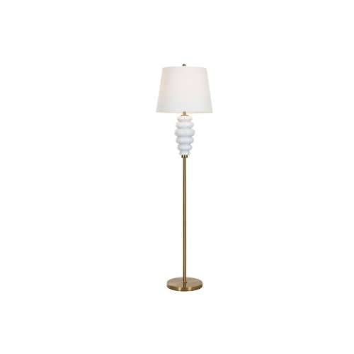 Podna svjetiljka Home ESPRIT Bijela zlatan 220 V 43 x 43 x 170 cm Cijena