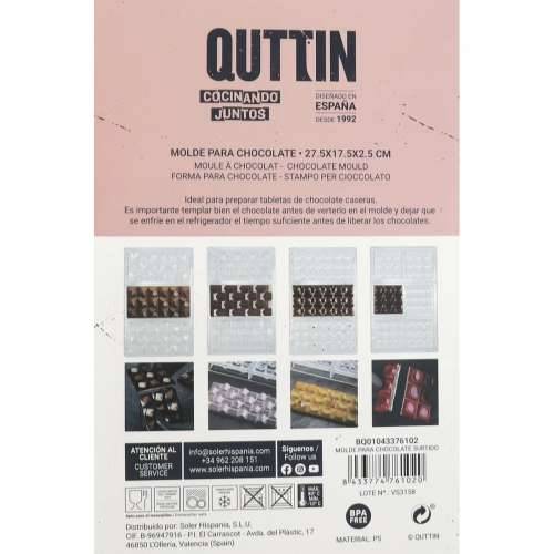 Kalup za Slastice Quttin CHOCOLATE 27,5 x 17,5 x 2,5 cm (12 kom.) Cijena