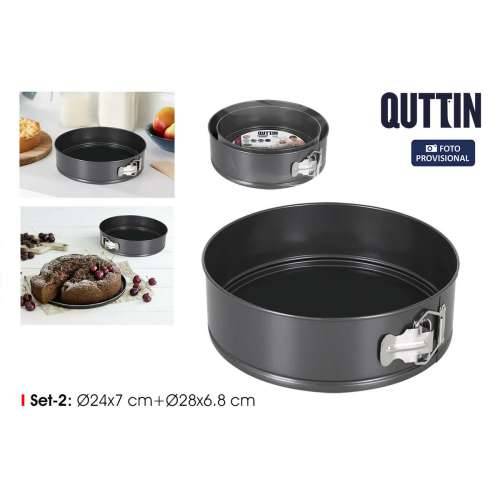 Odvojivi Kalup Quttin Crna 24 x 7+28 x 6,8 cm 2 Dijelovi (6 kom.) Cijena