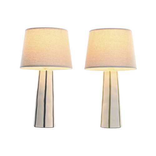 Stolna svjetiljka Home ESPRIT Plava Bijela Zelena 50 W 220 V (2 kom.) Cijena