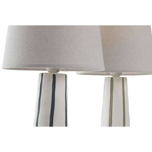 Stolna svjetiljka Home ESPRIT Plava Bijela Zelena 50 W 220 V (2 kom.) Cijena