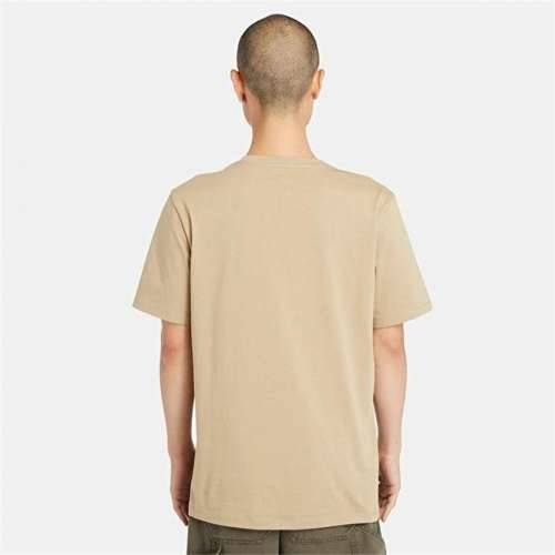 Muška Majica Kratkih Rukava Timberland Kennebec River Linear Logo Svijetlo smeđi Cijena