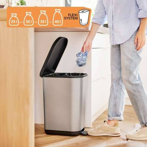 Kanta za smeće Rotho Ribo Silver Srebro Plastika 35 L Cijena