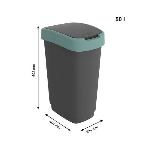Kanta za smeće Rotho Twist Green Zelena Plastika 50 L Cijena