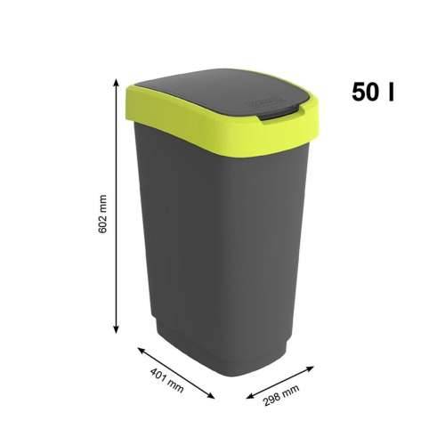 Kanta za smeće Rotho Twist Lime Plastika 50 L Cijena