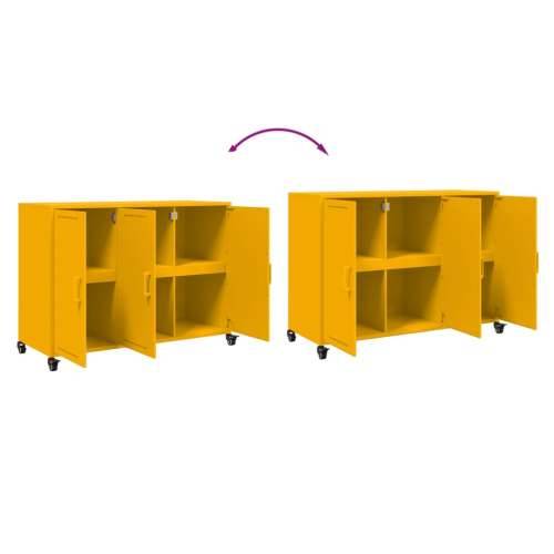 Komoda boja senfa 100,5x39x72 cm čelični - Žuta 1 Cijena