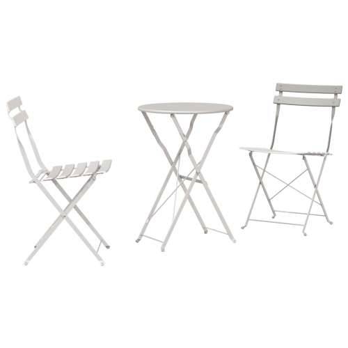 Bistro set od 3 dijela, bež, čelik Cijena