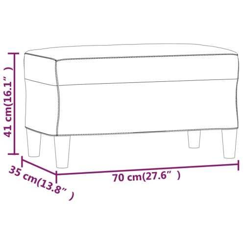 Klupa crna 70x35x41 cm od tkanine - Crna 70 x 35 x 41 cm Cijena