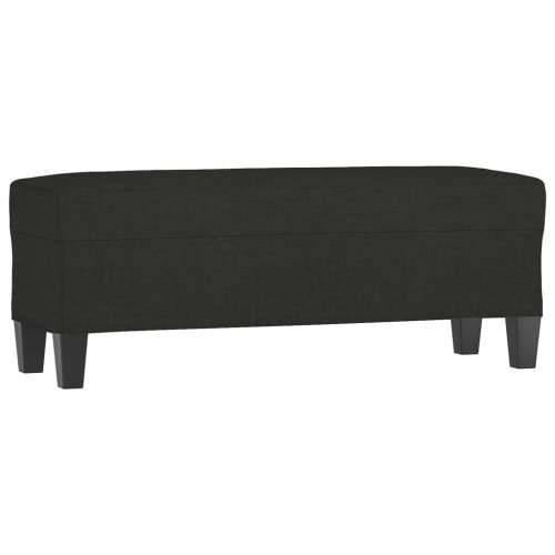 Klupa crna 100x35x41 cm od tkanine - Crna 100 x 35 x 41 cm Cijena