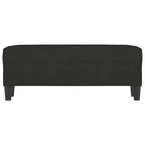 Klupa crna 100x35x41 cm od tkanine - Crna 100 x 35 x 41 cm Cijena