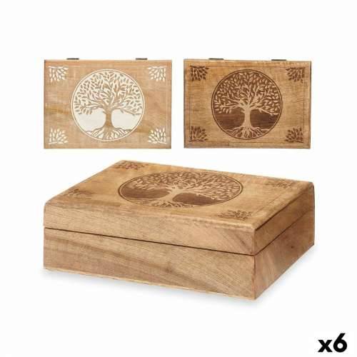 Cutie Decorativă Drvo Manga 25,5 x 8 x 17,4 cm (6 kom.) Drvo života Cijena