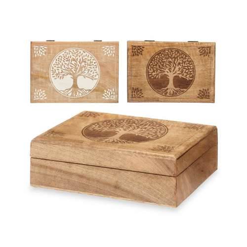 Cutie Decorativă Drvo Manga 25,5 x 8 x 17,4 cm (6 kom.) Drvo života Cijena
