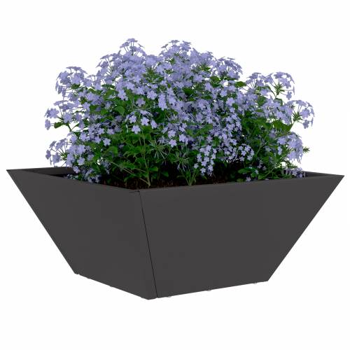Metalna sadilica Crna Metal 35 x 35 x 15 cm Izdržljiva Cijena