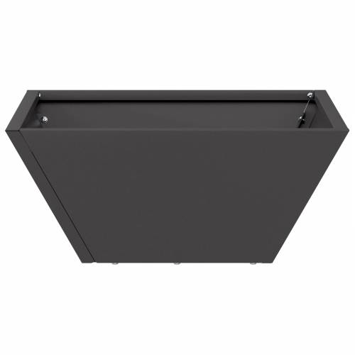 Metalna sadilica Crna Metal 35 x 35 x 15 cm Izdržljiva Cijena
