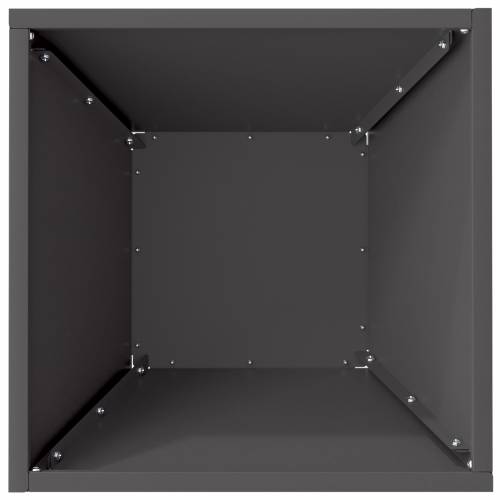 Metalna sadilica Crna Metal 35 x 35 x 15 cm Izdržljiva Cijena