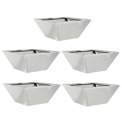 Set metalnih saksija Pocinčani čelik 35 x 35 x 15 cm Ukrasni umetci Cijena