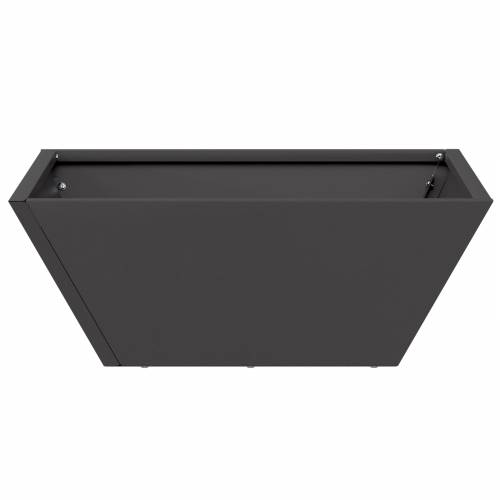 Metalna sadilica Crna Metal 40 x 40 x 15 cm Izdržljiva Cijena