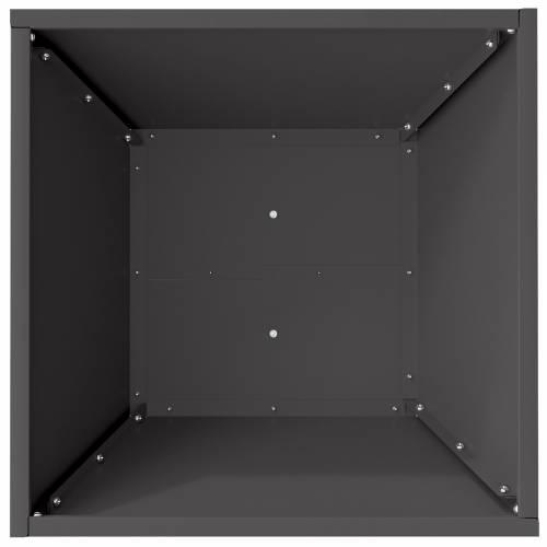 Metalna sadilica Crna Metal 40 x 40 x 15 cm Izdržljiva Cijena