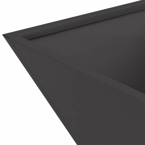 Metalna sadilica Crna Metal 40 x 40 x 15 cm Izdržljiva Cijena