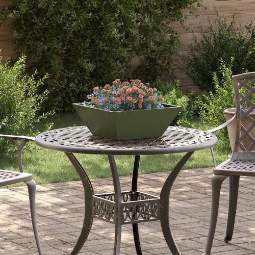 Metalna sadilica Maslinasta Metal 40 x 40 x 15 cm Pravokutna Cijena