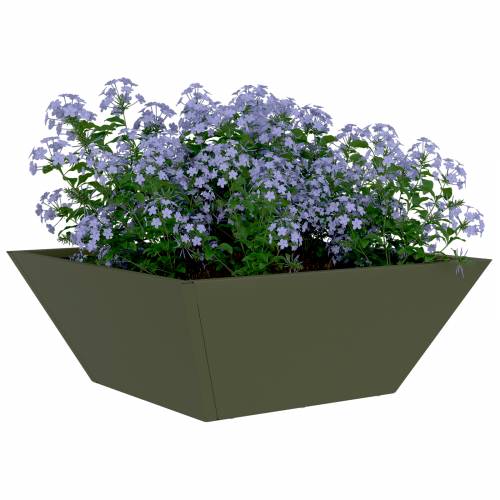 Metalna sadilica Maslinasta Metal 40 x 40 x 15 cm Pravokutna Cijena