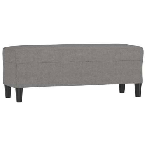Klupa tamnosiva 100 x 35 x 41 cm od tkanine - Tamno siva 100 x 35 x 41 cm Cijena
