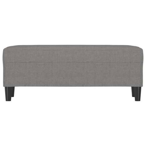 Klupa tamnosiva 100 x 35 x 41 cm od tkanine - Tamno siva 100 x 35 x 41 cm Cijena