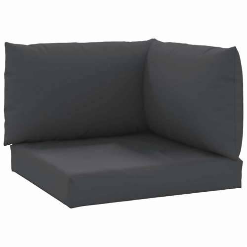 Jastuci za sofu od paleta 3 kom crni od tkanine - Crna 1 kutna sofa Cijena