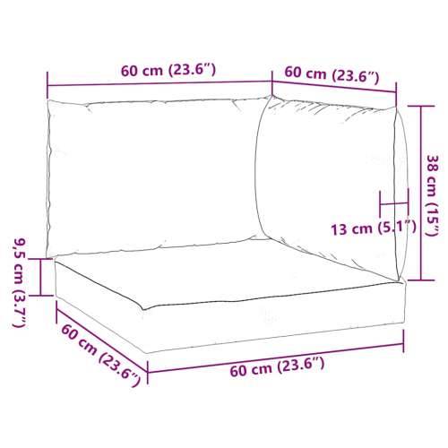 Jastuci za sofu od paleta 3 kom crni od tkanine - Crna 1 kutna sofa Cijena